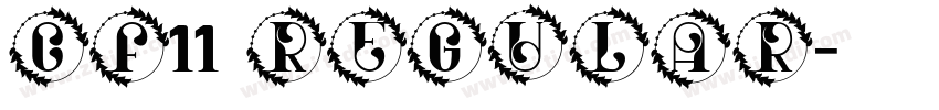 CF11 Regular字体转换
